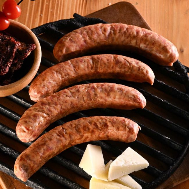 PORK SAUSAGE WITH CHEESE AND DRY TOMATO