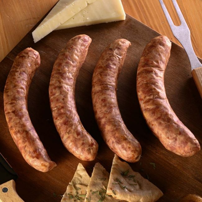 PORK SAUSAGE WITH CHEESE